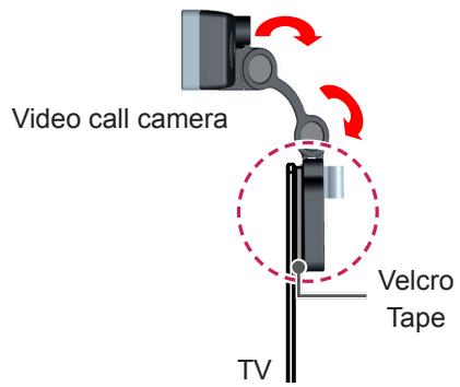 LG 55EA8809 - Attaching the Video Call Camera - 2