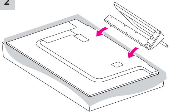 LG 55EA8809 - Attaching the stand - 3