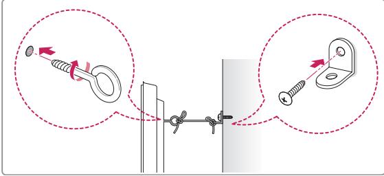 LG 55EA8809 - Securing the TV to a wall - 2