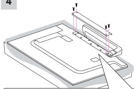 LG 55EA8809 - Attaching the stand - 2