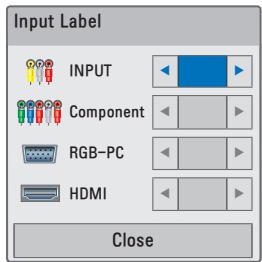 LG PA70G - Adding an Input Label - 1