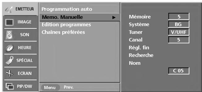 LG 26LX2R - Programmation manuelle - 2