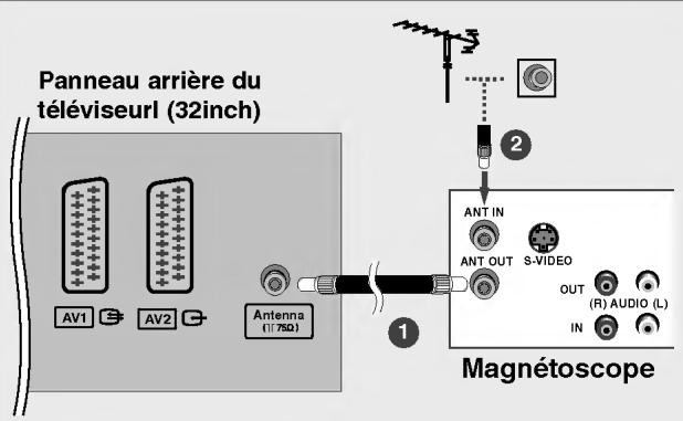 LG 26LX2R - Branchement d'un magnétoscope - 1