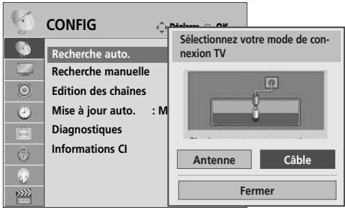 LG 42LH4000 - Si vous voulez sélectionner le câble - 3