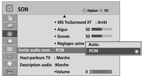 LG 42LH4000 - Selection de la SORTIE audionumérique - 3