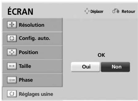 LG 42LH4000 - Réinitialisation de l'écran - 3