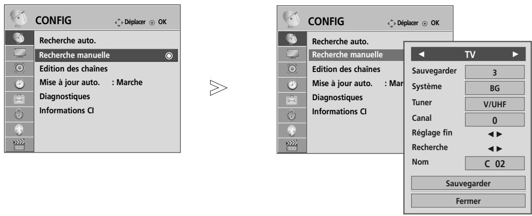 LG 42LH4000 - Recherche manuelle (en mode numérique) - 17