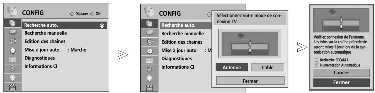 LG 42LH4000 - Mémorisation des châines - 1