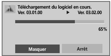 LG 42LH4000 - Lors du réglage de l'option "mise à jour auto. - 1