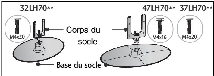 LG 42LH4000 - Installation du SOCLE - 2