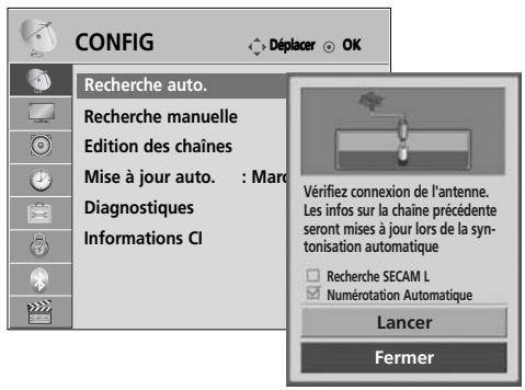 LG 42LH4000 - Mémorisation des châines - 3