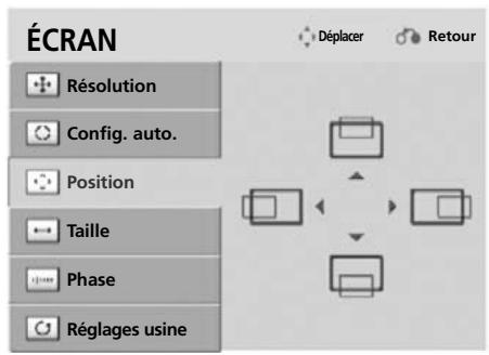 LG 42LH4000 - Réglage de la position, taille et phase de l'écran - 3