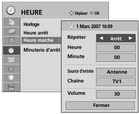 LG 42LH4000 - Activation et désactivation du minuteur - 3