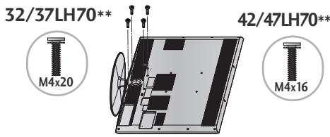 LG 42LH4000 - Installation du SOCLE - 5