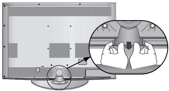 LG 42LH4000 - Utilisation du CAPOT arrière du support (37/42/47LH70** uniquement) - 2
