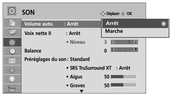 LG 42LH4000 - Nivelage automatique du volume (volume AUTO.) - 3
