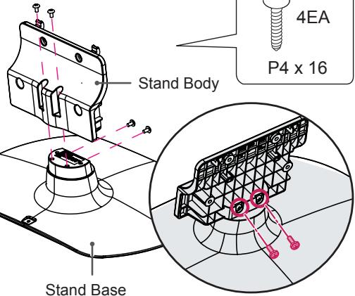 Stand Body 4EA P4 x 16 Stand Base