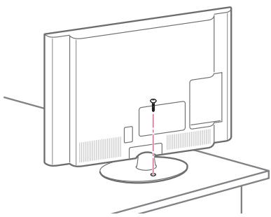 LG 32LS3590 - De TV aan een tafel bevestigen - 1