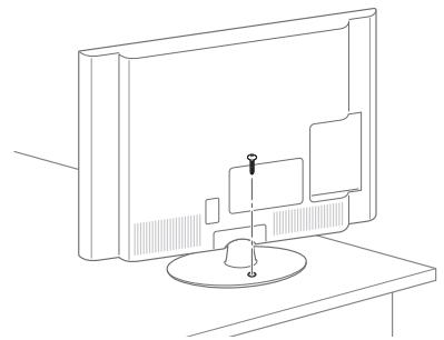 LG 42LM670S - Fixar a TV numa mesa - 1