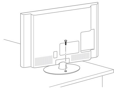 LG 42LM670S - De TV aan een tafel bevestigen - 1