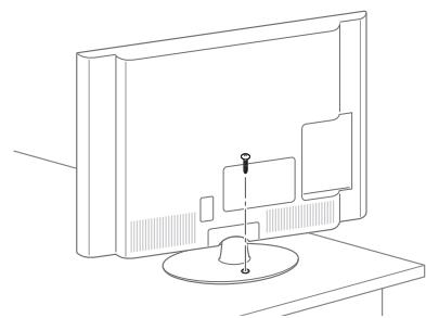 LG 42LM670S - Securing the TV to a table - 1
