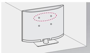 LG 32LN520B - Fissaggio della TV alla parete - 1