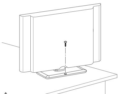 LG 32LN520B - De TV aan een tafel bevestigen - 1