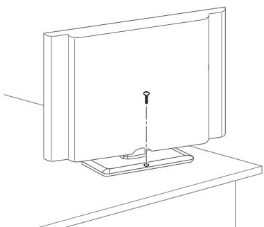 LG 32LN520B - Securing the TV to a table - 1