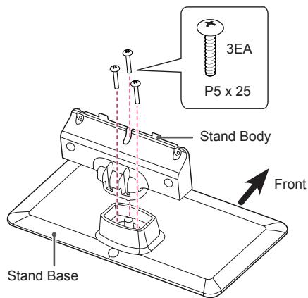 LG 32LN520B - Attaching the stand - 1
