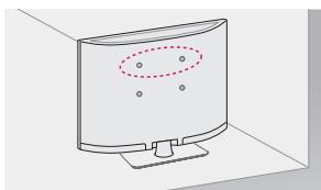 LG 32LN520B - Fixation fiable de la TV au mur - 1