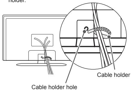 LG 32LN520B - Tidying cables - 1