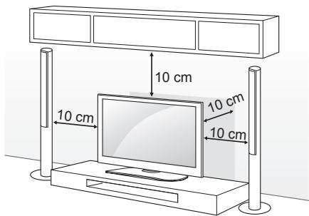 LG 32LN520B - Montage auf einem Tisch - 1