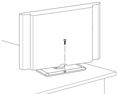 LG 32LN520B - Fissaggio della TV al tavolo - 1