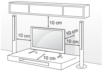 LG 40UF695V - Op een tafelblad plaatsen - 1