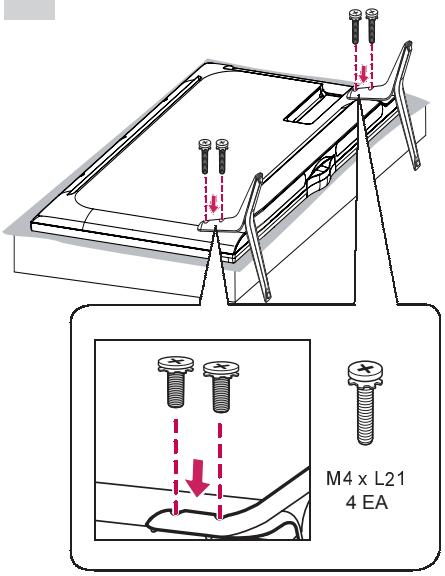 LG 40UF695V - Attaching the stand - 4