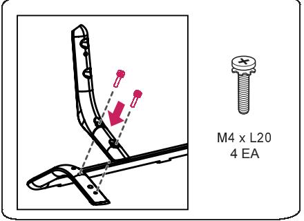 LG 40UF695V - Attaching the stand - 8