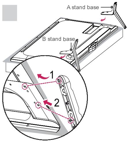 LG 40UF695V - Attaching the stand - 3