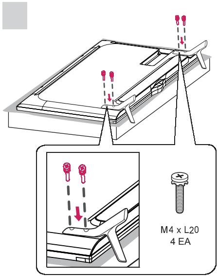 LG 40UF695V - Attaching the stand - 2