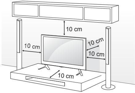 LG 40UF695V - Montaje en una mesa - 1