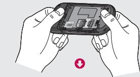 LG GW620 - Installer la carte SIM - 1