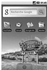 LG GW620 - Accueil Android - 1