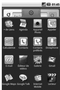 LG GW620 - Accueil Android - 2