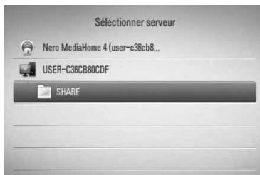 LG HB-45E - Accès à un dossier partagé de votre ordinateur - 1