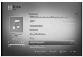 LG HB-45E - Affichage de l'iPod à l'écran - 1