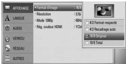 LG HB-45E - Réglage des paramètres - 4