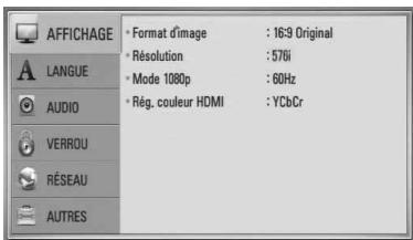 LG HB-45E - Réglage de la résolution - 1