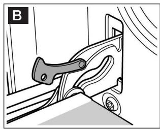 BOSCH HBA63A420F - Décrocher et accrocher la porte du four - 2