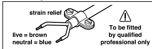 BOSCH PCM 10 - REV 11-2007 - WARNING! Important instructions for connecting a new 3-pin plug to the 2-wire cable. - 1