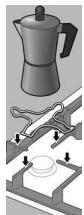 BOSCH PCC615B90E,  PCQ 715 B80E - Grelha supplente para cafeteira - 1