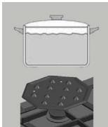 BOSCH PCC615B90E,  PCQ 715 B80E - Simmer Plate - 1